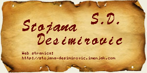 Stojana Desimirović vizit kartica